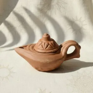 Ancient Earth Hand-Thrown Terracotta Oil Lamp