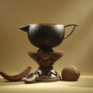 Island Sip – Coconut Shell Tea Cup