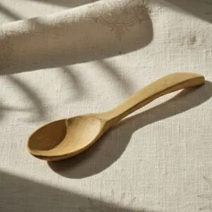 The Sun-Drenched Artisan Teaspoon | Hand-Carved Sustainable Neem Wood