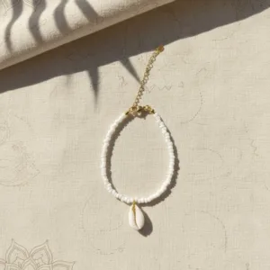White Cowrie Bracelet