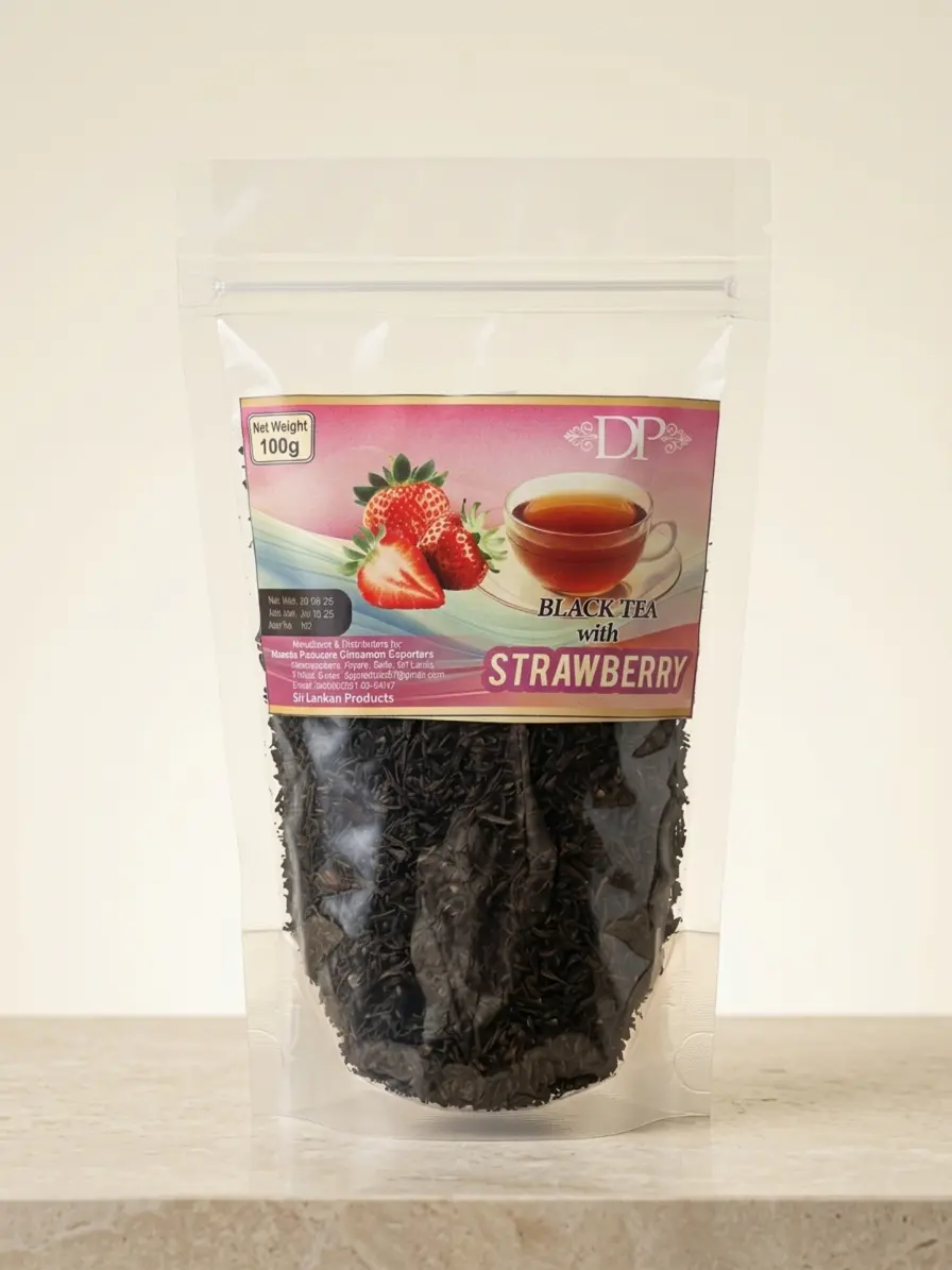 Black tea with Strawberry Black tea with Strawberry
