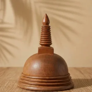 Handcarved Wooden Stupa