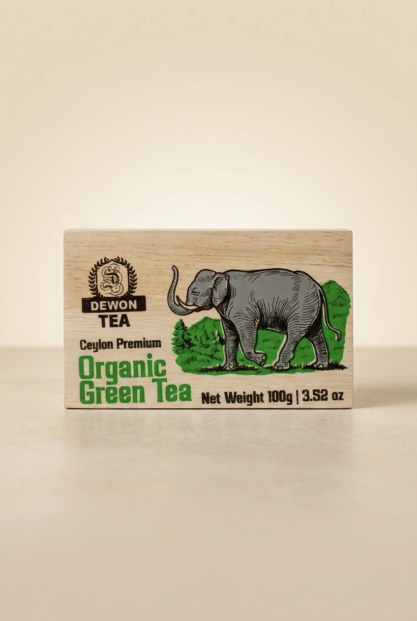 Dewon Tea Organic Green Tea - Box (Elephant) Dewon Tea Organic Green Tea Box Elephant