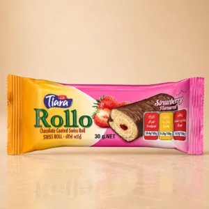 Tiara Rollo Chocolate Coated Swiss Roll