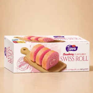 Tiara Strawberry Flavoured Swiss Roll