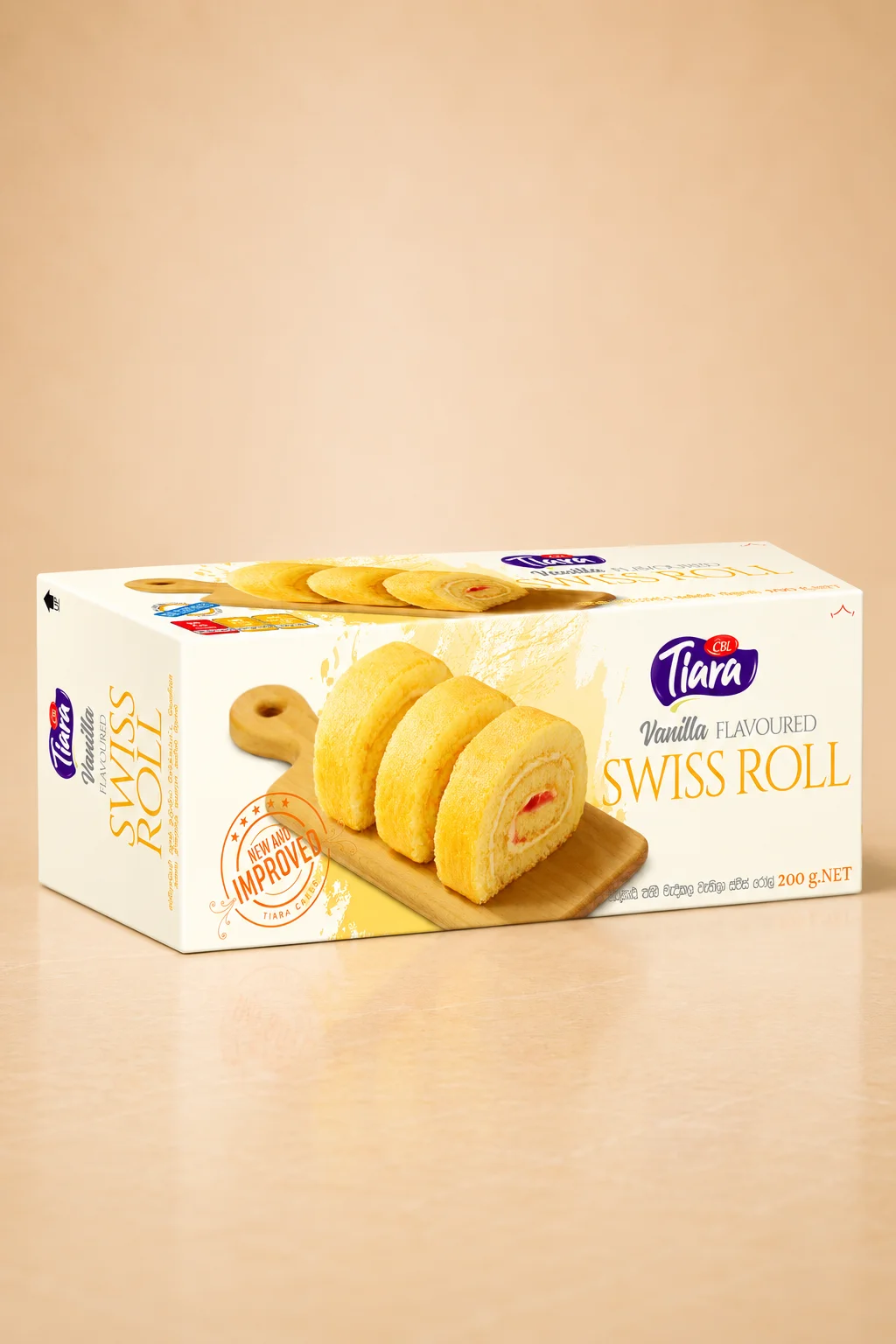 Tiara Vanilla Flavoured Swiss Roll Tiara Vanilla Flavoured Swiss Roll