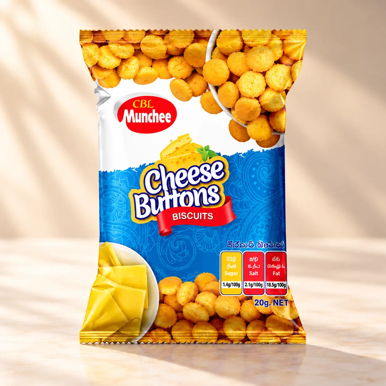 MUNCHEE CHEESE BUTTON - 20G MUNCHEE CHEESE BUTTON 20G